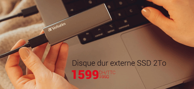 ssd externe 2To en promo prix maroc