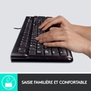 Clavier Souris Logitech MK120 avec fil