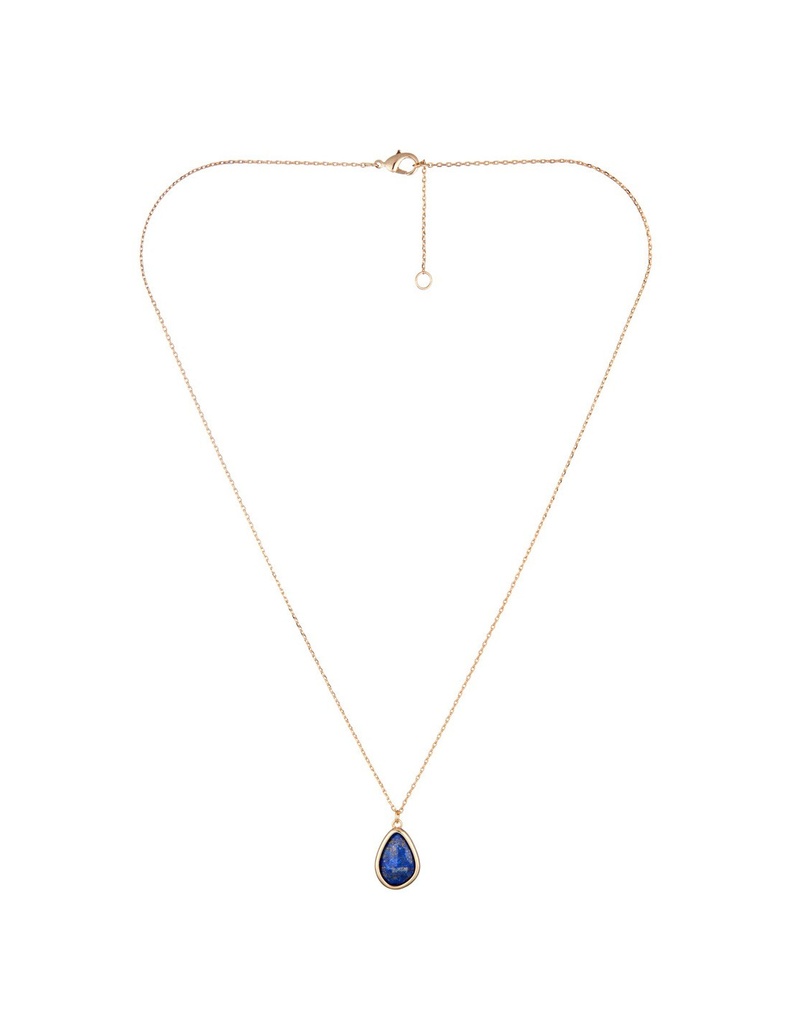 Collier Louane Moonstone orné de Lapis (Bleue) (3C/S396Bj)