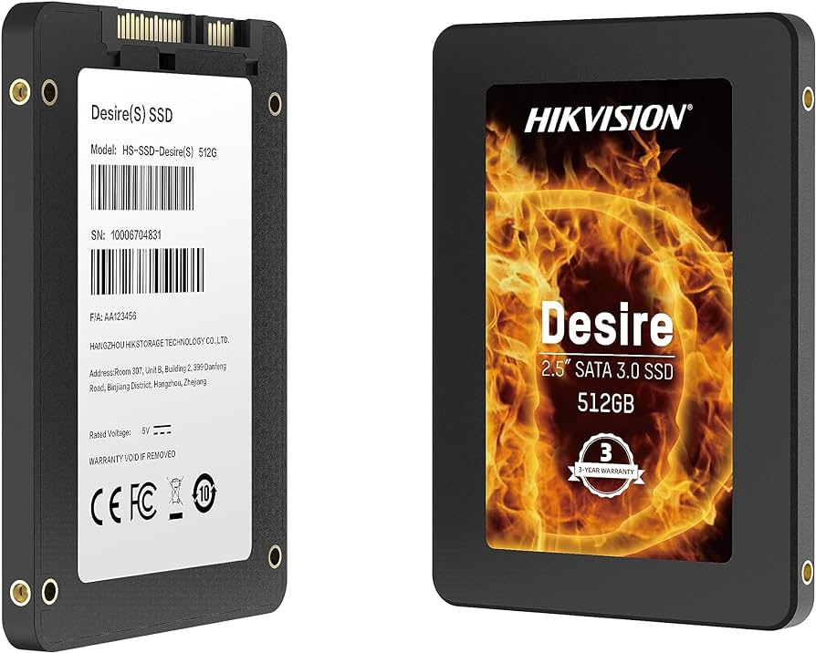 Disque dur SSD interne 512Go Hikvision SATA 2.5" 6Gb/s (HS-SSD-DESIRE(S))