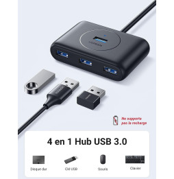 Cable HUB USB 3.0 à 4 USB 3.0 1m Ugreen (20291)