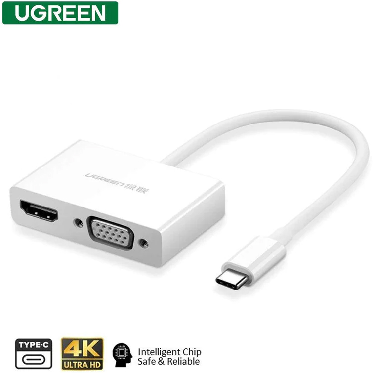 Adaptateur Ugreen USB Type C vers HDMI / VGA (30843)