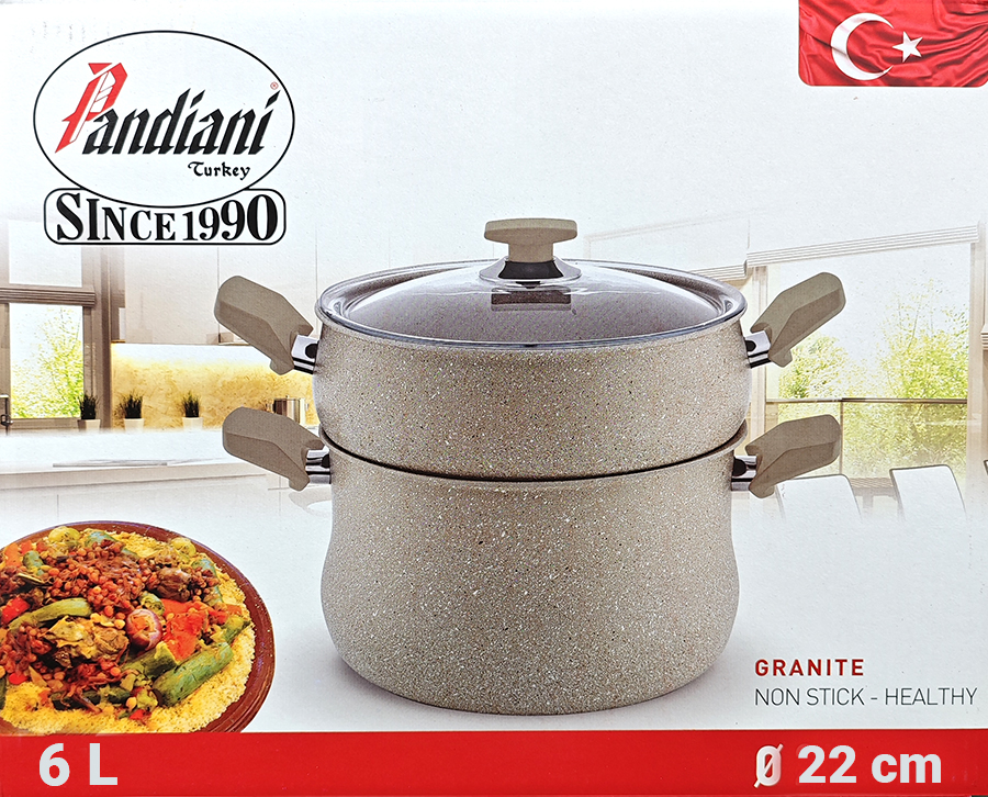 Couscoussier Granite Pandiani Antiadhesif - 6L