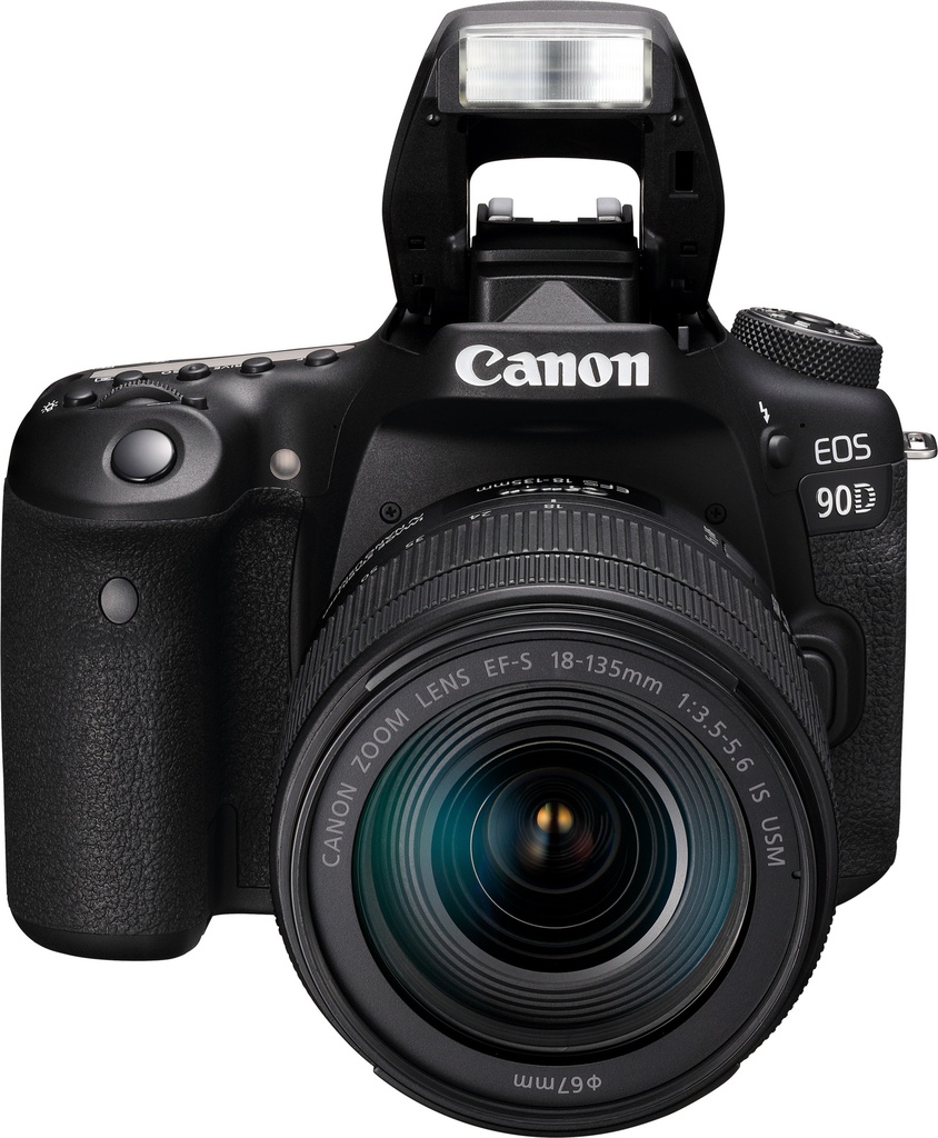 Appareil photo Reflex Canon EOS 90D + objectif EF-S 18-135mm IS USM (3616C017AA)