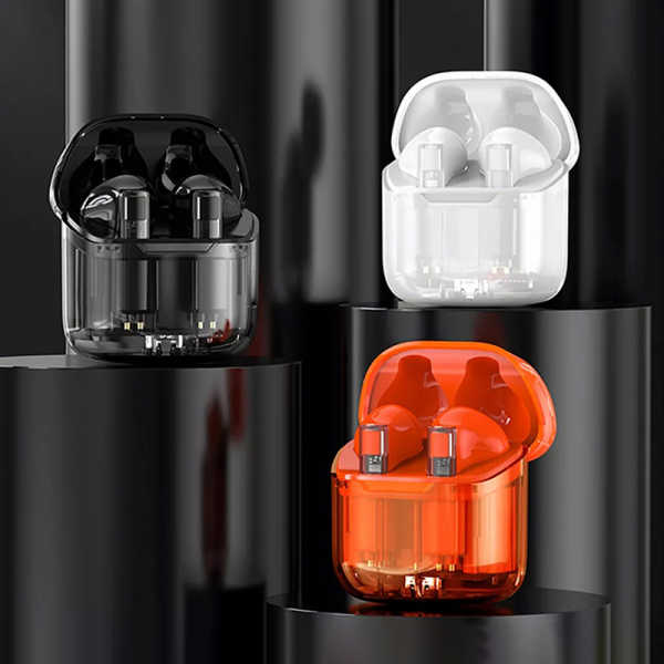 WIWU airbuds Ghost TWS - écouteurs sans fil Bluetooth Pure BASS | Orange