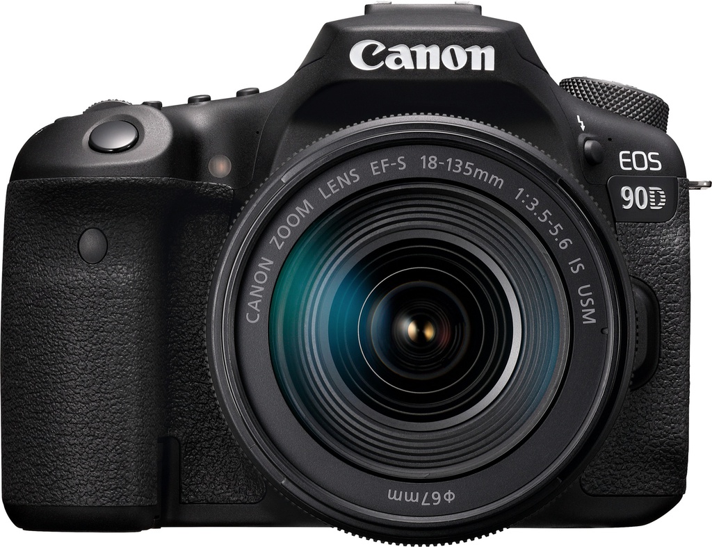 Appareil photo Reflex Canon EOS 90D + objectif EF-S 18-135mm IS USM (3616C017AA)