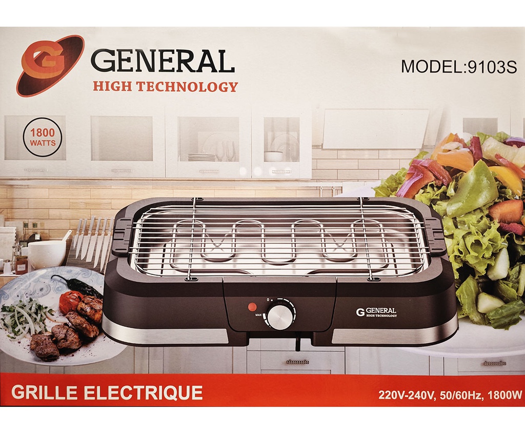 General Barbecue Électrique 1800W (9103S)