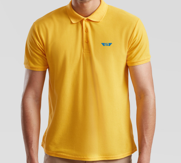 POLO LEGEND unisexe Jaune 100% cotton