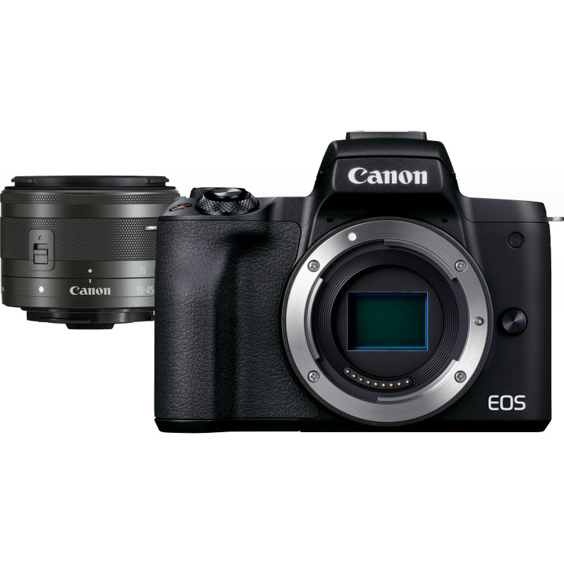 Appareil photo Canon EOS M50 Mark II hybride + objectif EF-M 15-45mm (4728C007AA)