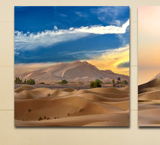 Tableau décoratif Sahara in double view - Diptique