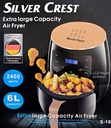 Air Fryer Friteuse sans huile 6L Silver Crest