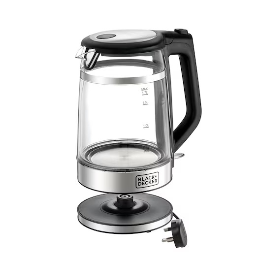 Black+Decker Bouilloire en verre à double paroi | 1,7 L (GK220-B5)