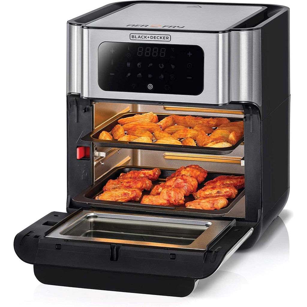 Black+Docker Four AeroFry 12L Digital Air Fryer Oven (AOF100-B5)