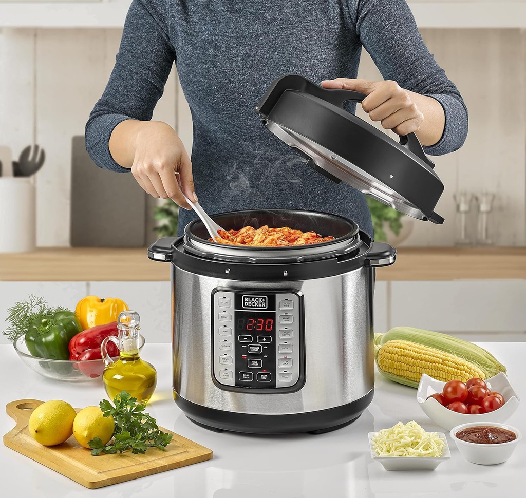 Black+Decker Smart Electric Pressure Cooker 6L (pcp1000-b5)