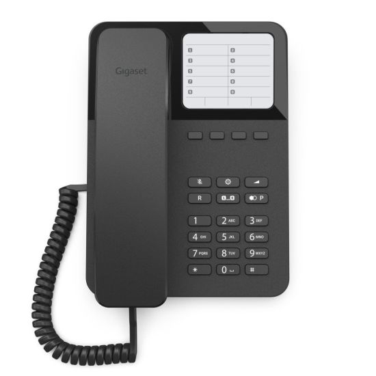 Gigaset DESK 400 - téléphone fixe noir filaire