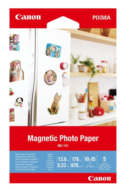Kit 100 papiers photo créatifs Canon pour imprimante 5 types