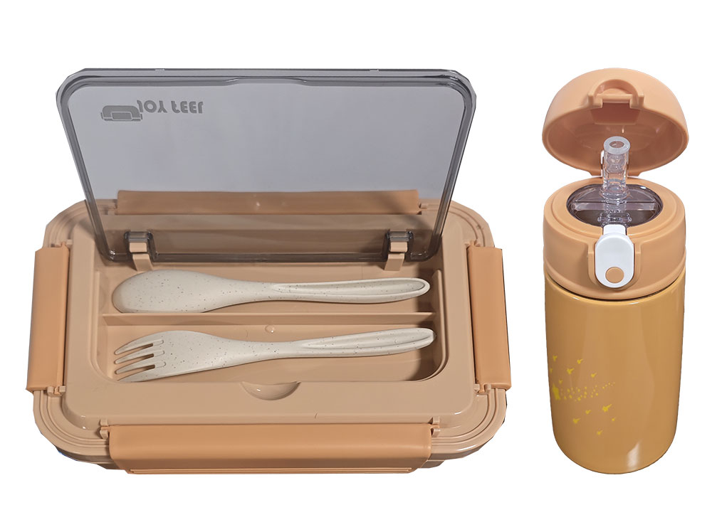 Lunch Box Pandiani avec Bouteille Beige