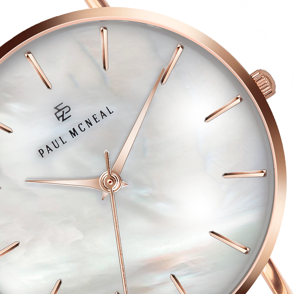 Montre Paul McNeal à quartz en acier doré rose (MAZ-3214)