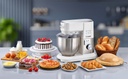 Robot pétrin de cuisine pâtissier multifonction 6,0 L, 1000 W