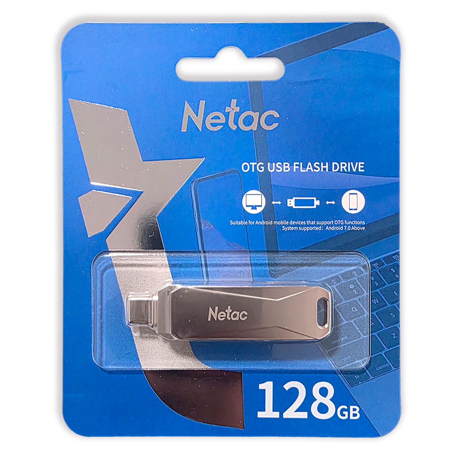 Clé USB 128Go à double interface Type-C + USB-3 NETAC U782C