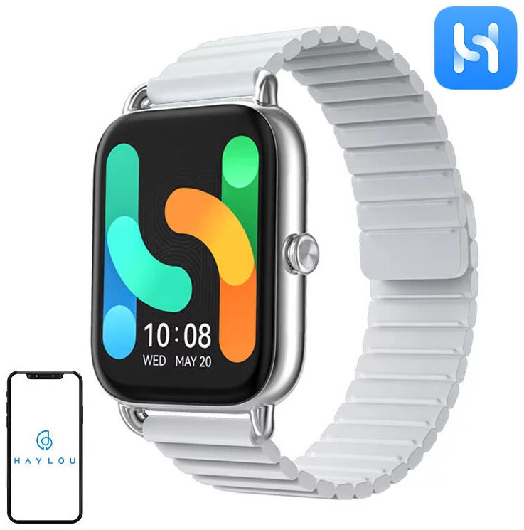 HAYLOU RS4 Plus Smart Watch - Montre connectée silver