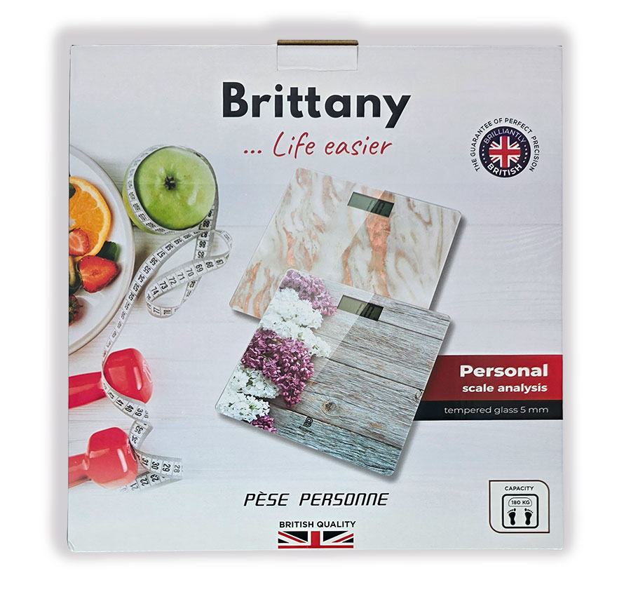 Pèse personne Brittany 180Kg marbré