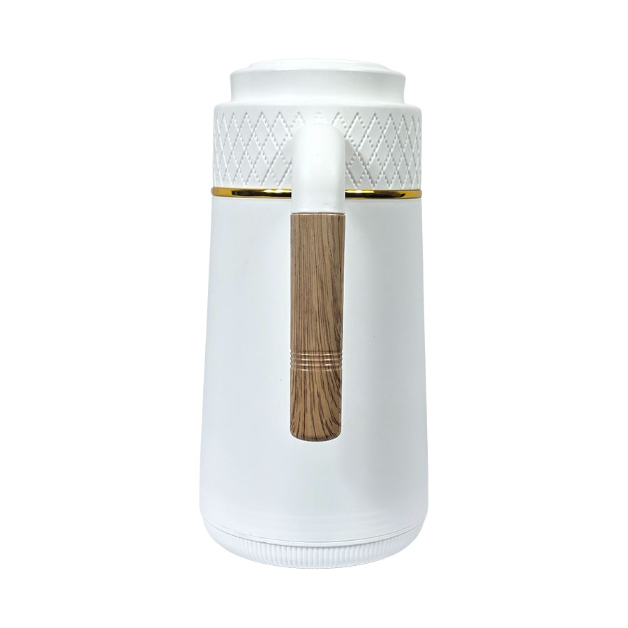 Thermos 1L, Chaud & Froid, Blanc Brittany motif