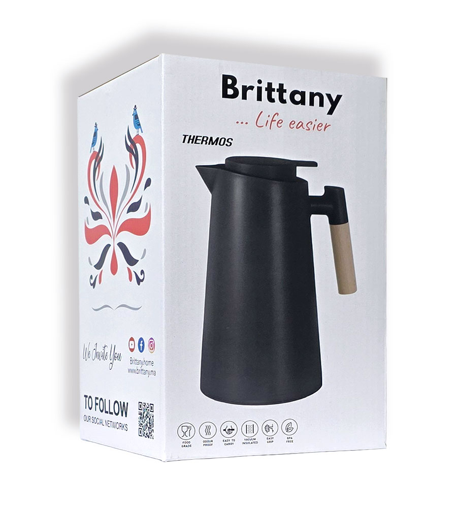 Thermos 1L, Chaud & Froid, Blanc Brittany