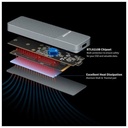 hiksemi Boitier disque dur externe Nvme M.2 SATA SSD (HS-HUB-MD202)