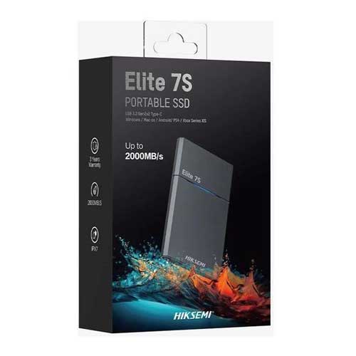 hiksemi Disque dur 2To SSD portable  Elite 7S Type-C