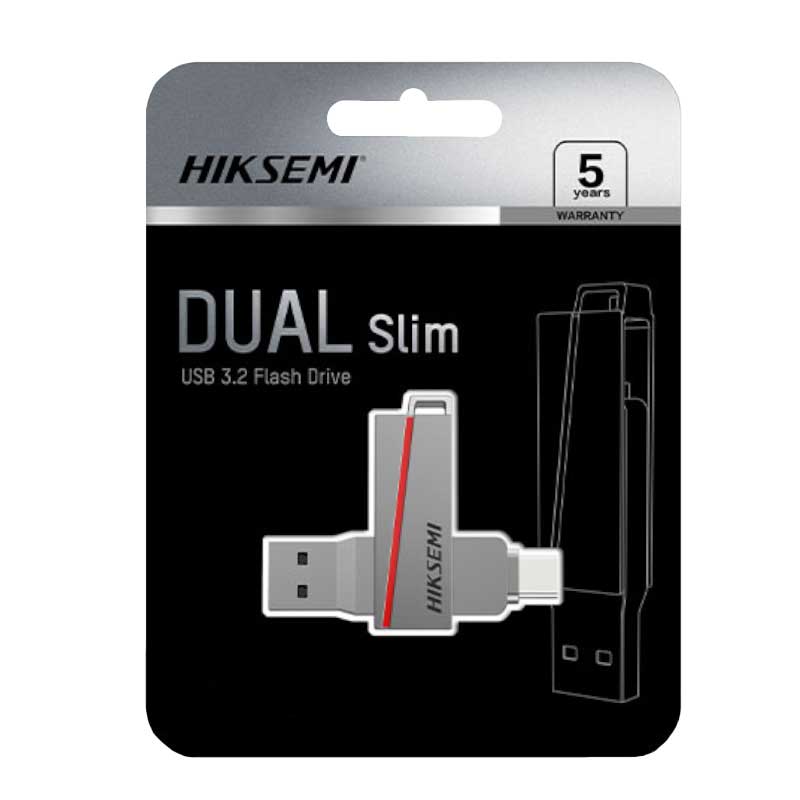 hiksemi Clé USB 128Go double connectique E307C USB 3.2 Type-C (HSM-USB-E307C-128G-U)