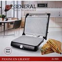 Panini Grill Toast Granit Céramique 2000W Pro Antiadhésif sans huile ni beurre