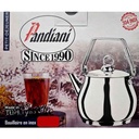 Bouilloire traditionnelle Pandiani 2 litres en acier inoxydable avec poignée isolante - Bazarcom Maroc