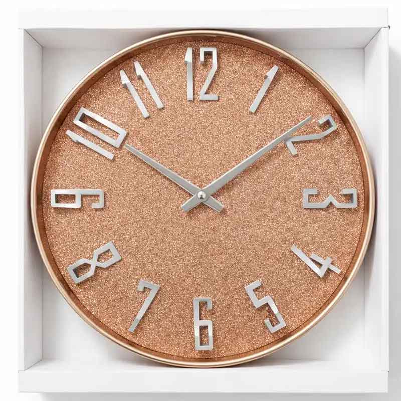 horloge-murale-chic-or-rose-paillettes-decoration-tendance