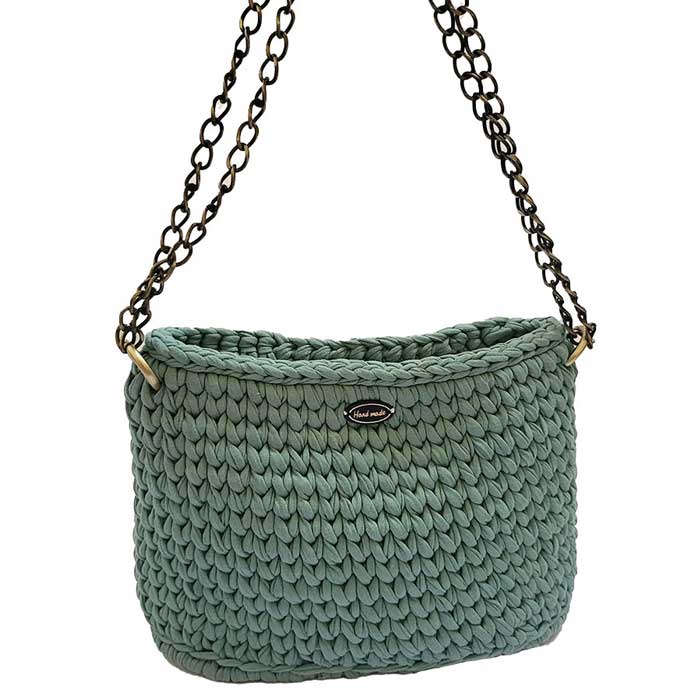 sac-handys-jersey-vert-maille-fait-main-bazarcom-maroc