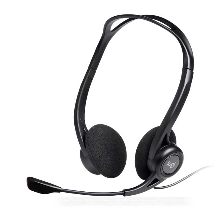 Casque USB Logitech 960 noir avec microphone antibruit