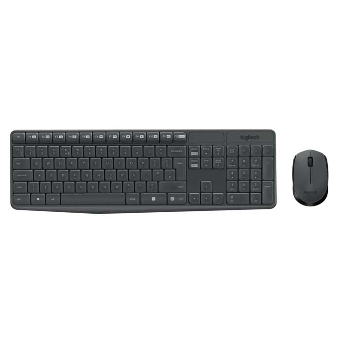 Clavier et souris sans fil Logitech MK235 | Bazarcom