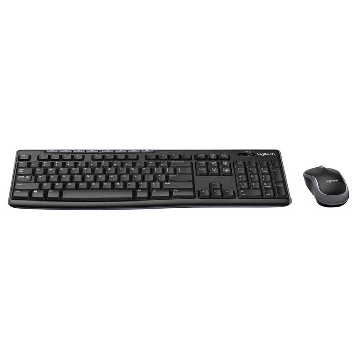 Ensemble clavier AZERTY et souris sans fil Logitech MK270 noir