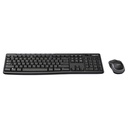 Ensemble clavier AZERTY et souris sans fil Logitech MK270 noir