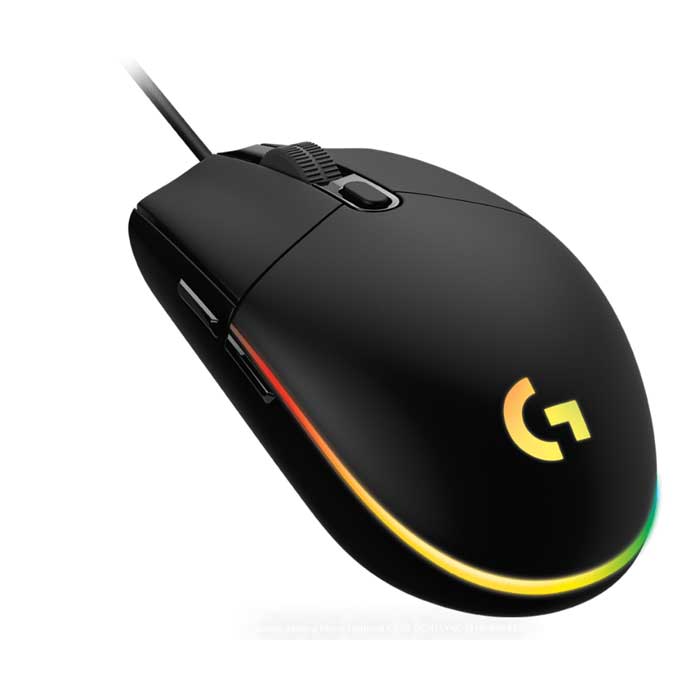Souris gaming filaire Logitech G102 LIGHTSYNC RGB noire