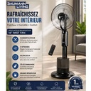 Ventilateur brumisateur sur pied Baumann Living 16" avec télécommande – 3 vitesses