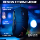 Pack Gamer Clavier + Souris The G-LAB Combo Iridium