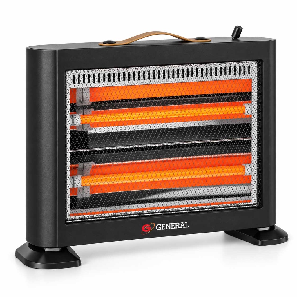 Chauffage électrique à quartz General YDN2301 800W – 2 niveaux de puissance