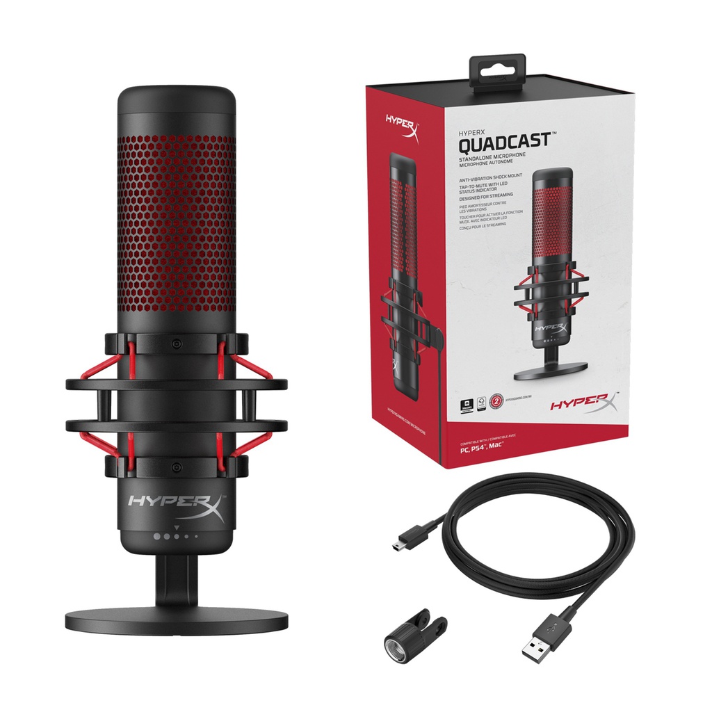 Microphone USB HyperX Quadcast S (HMIQ1S-XX-RG/G)