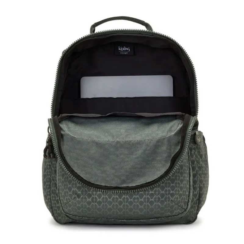 Sac à dos Kipling Seoul Sign Green Embosse 27 L pour PC 15"
