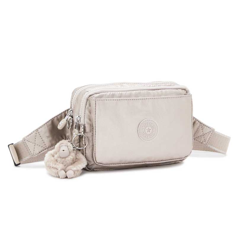 Sac bandoulière Kipling Abanu Multi Metallic Glow convertible en banane