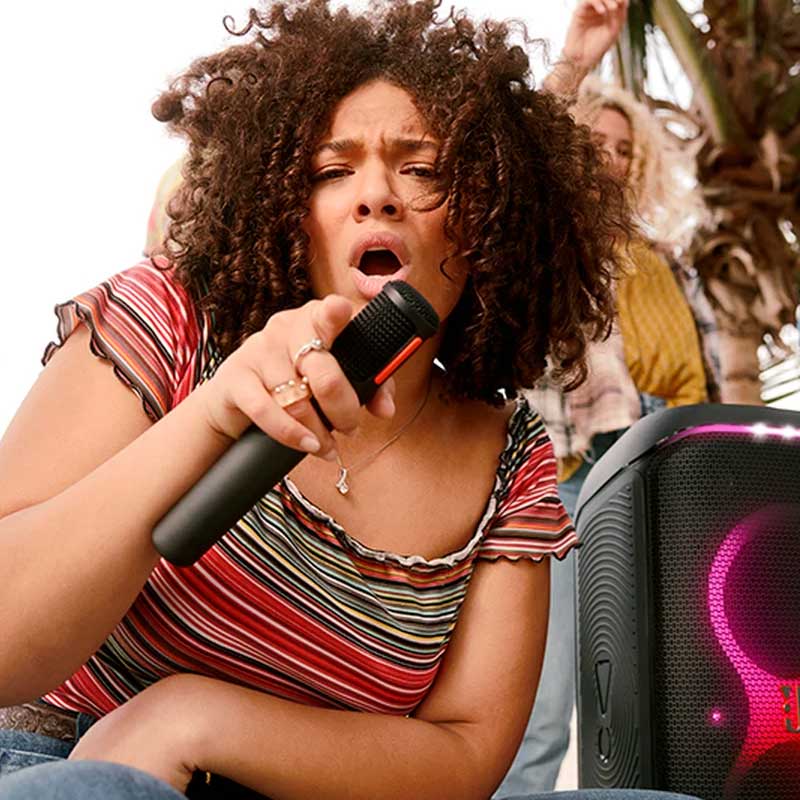 Microphones sans fil JBL PartyBox Wireless Mic x2 avec récepteur