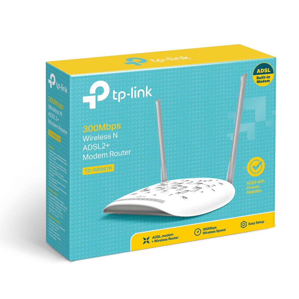 Routeur ADSL2+ tp-link WiFi N 300Mbps (TD-W8961N)