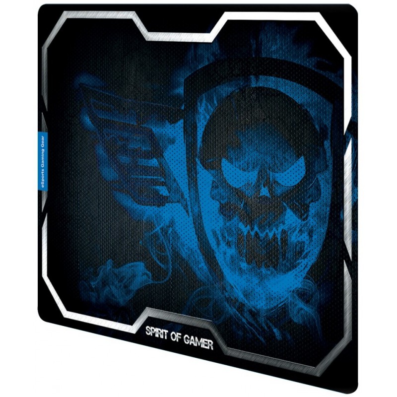 Tapis de souris de jeu Spirit Of Gamer Smokey Skull King Bleu