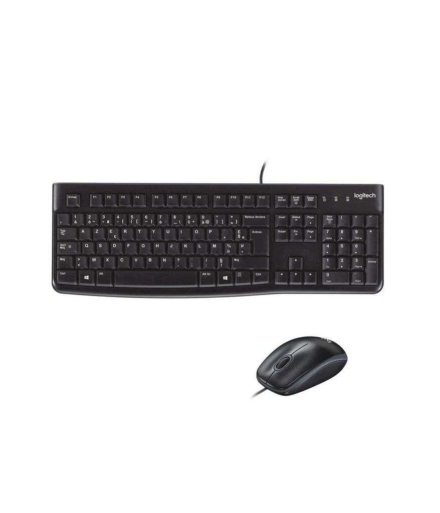 Clavier Souris Logitech MK120 avec fil (920-002539)